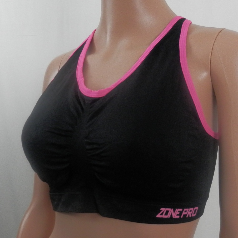Seamless Sports Bra Pink Active Yoga Wear New